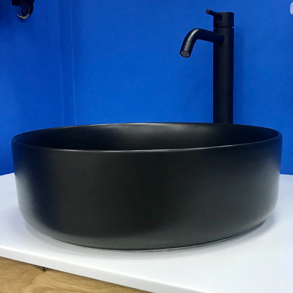 Раковина AVS Джули 36х36 черная матовая