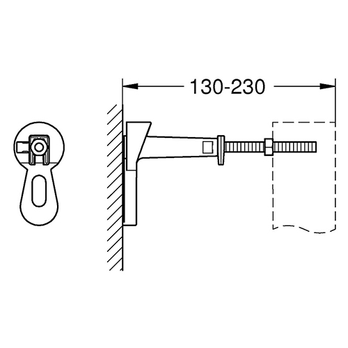 Комплект крепления для инсталляций Grohe Rapid SL Комплект крепления для инсталляций Grohe Rapid SL