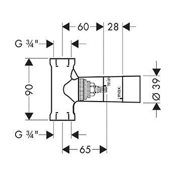 Вентиль Hansgrohe Metris 31677000 с внутренней частью