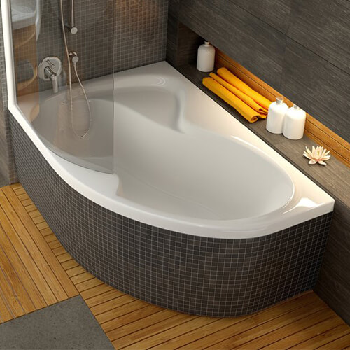 Акриловая ванna Ravak Rosa II 150x105 R белая, без ножек