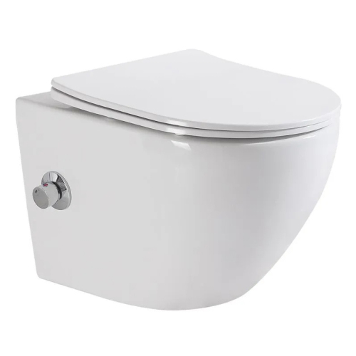 Унитаз подвесной BelBagno Uno BB3105CHR-BS/SC безободковый, белый