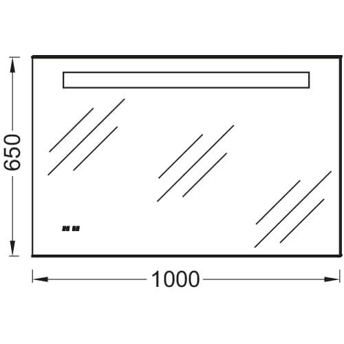 Зеркало 1000х650 Ola Jacob Delafon EB1161-NF Зеркало 1000х650 Ola Jacob Delafon EB1161-NF
