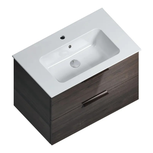 Тумба 750 2ящ подвес + раковина ДЫМЧАТЫЙ ВЯЗ Piano KERAMA MARAZZI