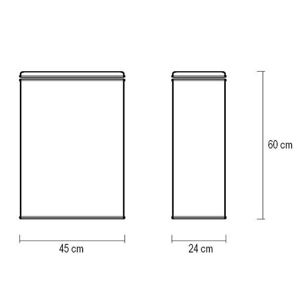 Корзина для белья AVS Mand Plus, 45x25 см, белый/хром, с микролифтом Корзина для белья AVS Mand Plus, 45x25 см, белый/хром, с микролифтом