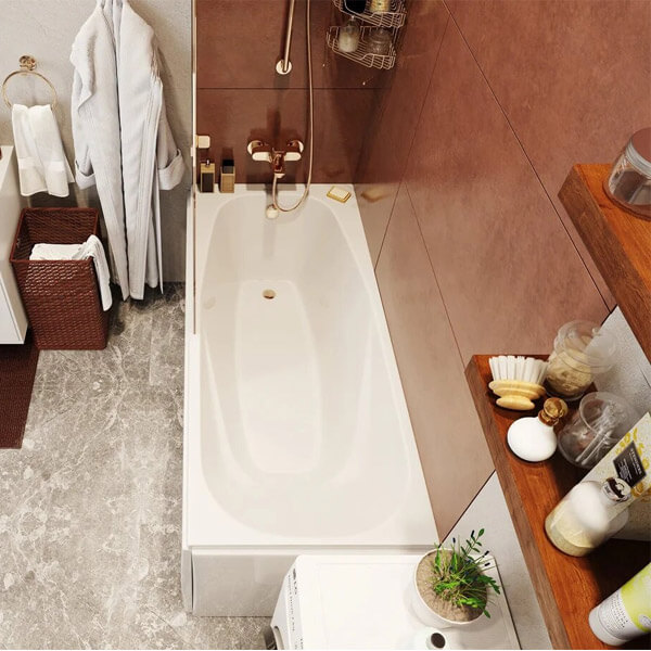 Акриловая ванна Vagnerplast Aronia 160x75 белая, без каркаса