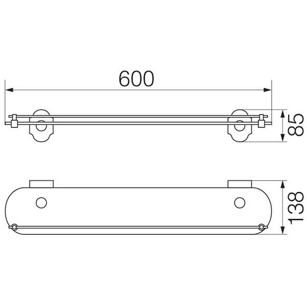 Полка 60 см Stanford Veragio VR.STD-7711.CR