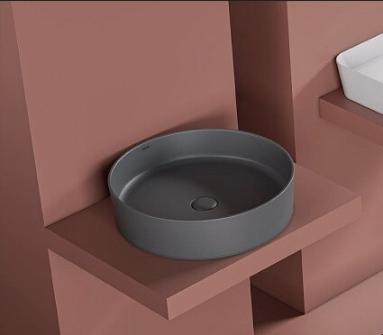 Раковина Creavit Loop LP145-00AM00E-0000 45x45 антрацит