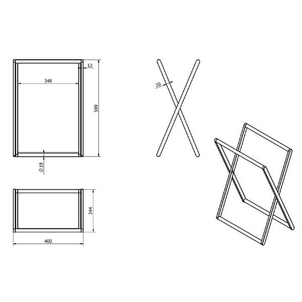 Стойка раскладная для полотенец LANGBERGER 73381