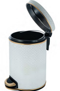 Ведро для мусора золотое 5 л GERALIS V-PWG-B
