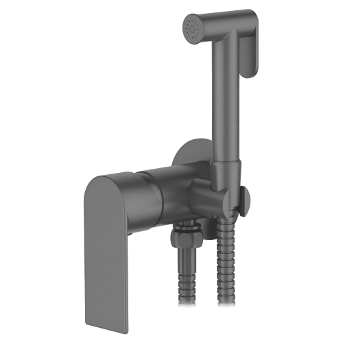 Гигиенический душ со смесителем Accoona A32130AT графит