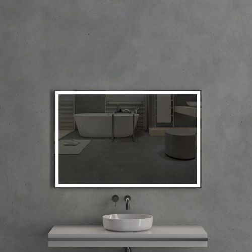 Зеркало с подсветкой AVS Корнер 120x80 см, ИК-датчик