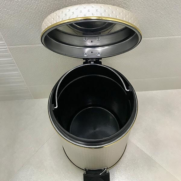 Ведро для мусора AVS бежевый 5 л