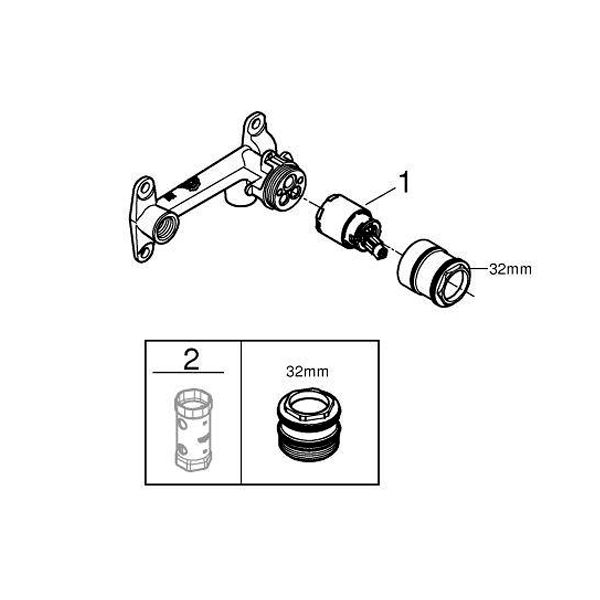 Встраиваемый механизм Grandera Grohe 23303000