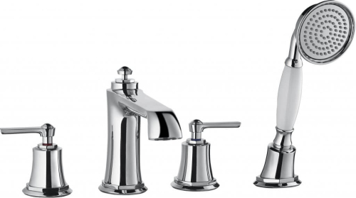 Смеситель на борт ванны Cezares Liberty LIBERTY-F-BVD4-01 хром Смеситель на борт ванны Cezares Liberty LIBERTY-F-BVD4-01 хром