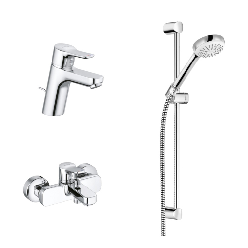 Душевой комплект 3в1 Kludi Pure&Easy 376850565 хром