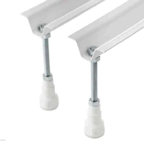 Акриловая ванна Ravak Asymmetric 160x105 L белая, с ножками и экраном