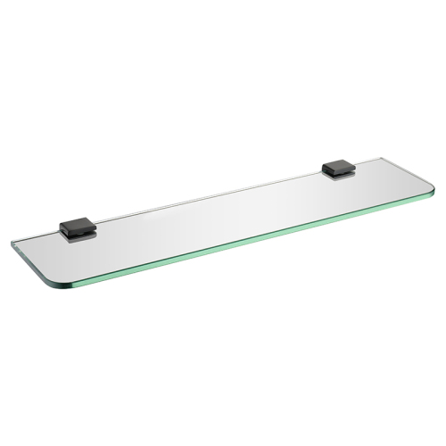Полка AVS Swart, 50 см, стекло/черный матовый