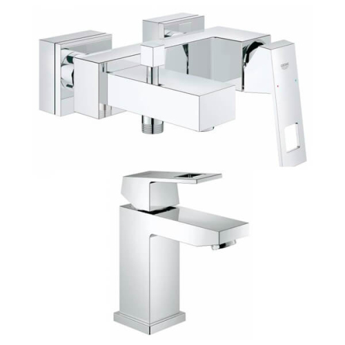 Комплект смесителей GROHE Eurocube 23132000+23140000 хром
