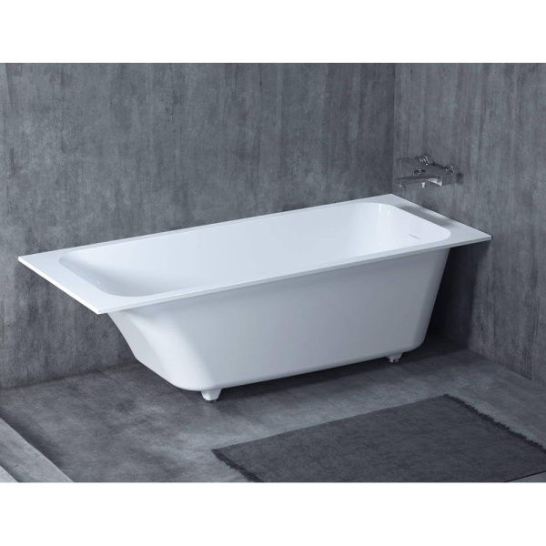 Ванна из искусственного камня Salini Orlando S-Sense 180x80 белая матовая с ножками Ванна из искусственного камня Salini Orlando S-Sense 180x80 белая матовая с ножками