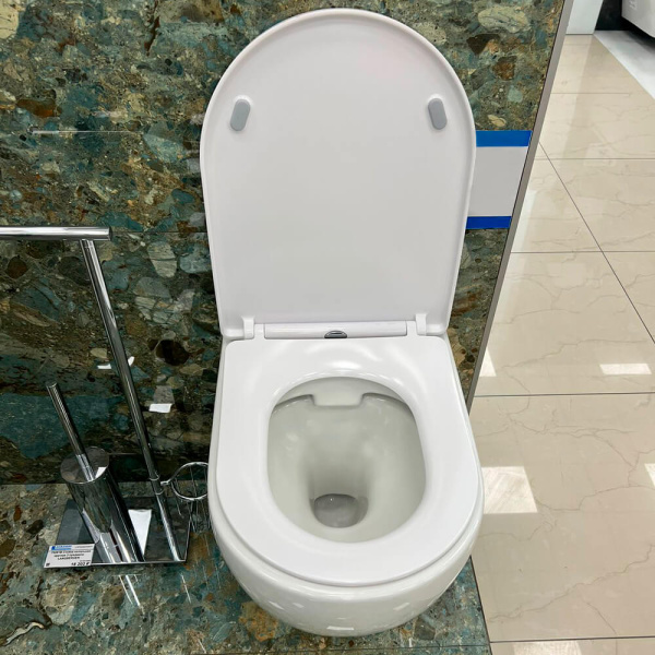 Унитаз подвесной BelBagno Sfera-R BB513CH+BB2031SC безободковый с микролифтом