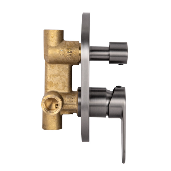 Смеситель для ванны и душа AVS Beauty с внутренней частью, оружейная сталь