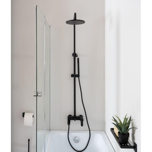 Душевая стойка Paffoni Blu ZCOL632NO черный матовый