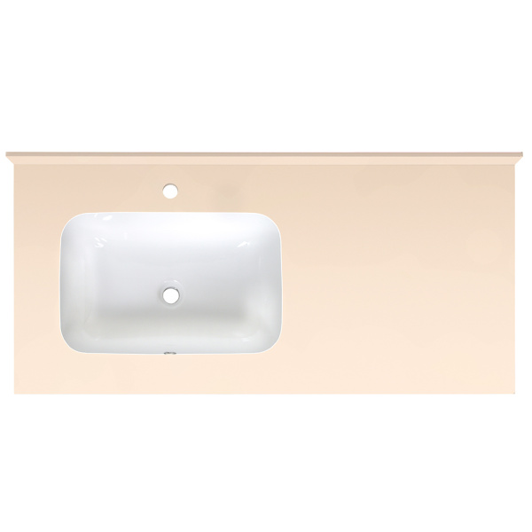 Раковина мебельная AVS Шарм 120x56 L белая/кремовая