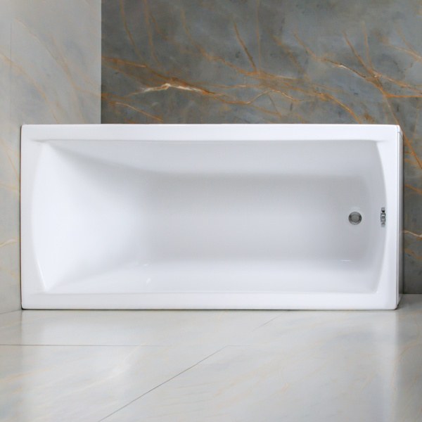 Акриловая ванна AVS Модена 180x70 белая, с каркасом