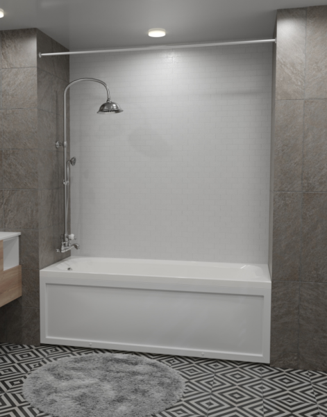 Акриловая ванна AVS Деметра 170х70 белая, без каркаса