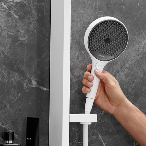 Душевая стойка Hansgrohe Rainfinity Showerpipe Shower Select S 26842700+15743700+01800180 белый матовый