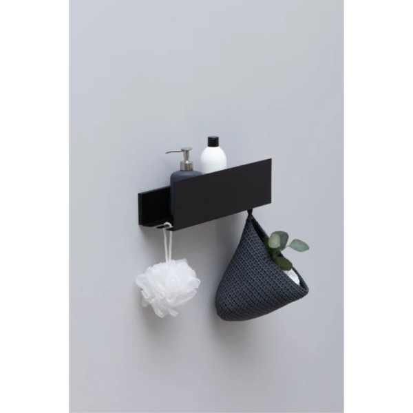 Полка Aquanet Магнум Н 341531 черная матовая