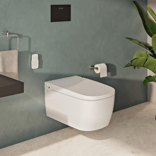 Унитаз подвесной VitrA V-care Basic 5674B003-6193(6103) интеллектуальный