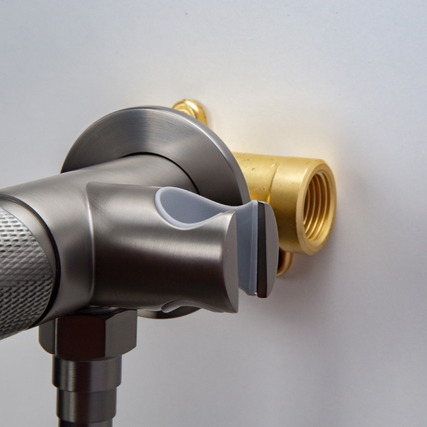 Гигиенический душ со смесителем AVS Seeme оружейная сталь