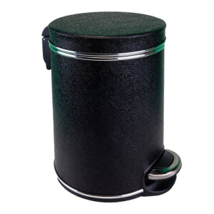 Ведро для мусора Geralis V-KHBH-B 5 л черное/хром