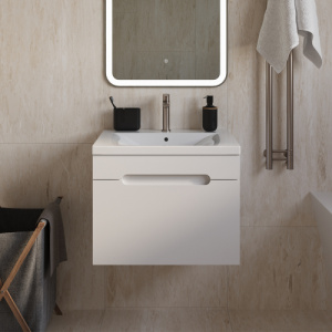 Тумба с раковиной AVS Эстель 60 белая