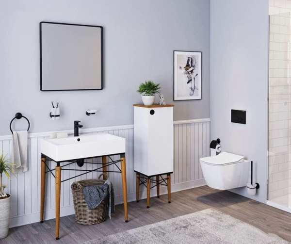 Унитаз подвесной Creavit Elegant EG321-00CB00E-0000 безободковый с биде