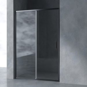 Душевая дверь в нишу AVS Вектор 130 см профиль оружейная сталь, стекло прозрачное