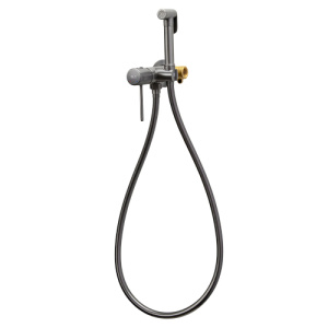 Гигиенический душ со смесителем AVS Slimmer оружейная сталь