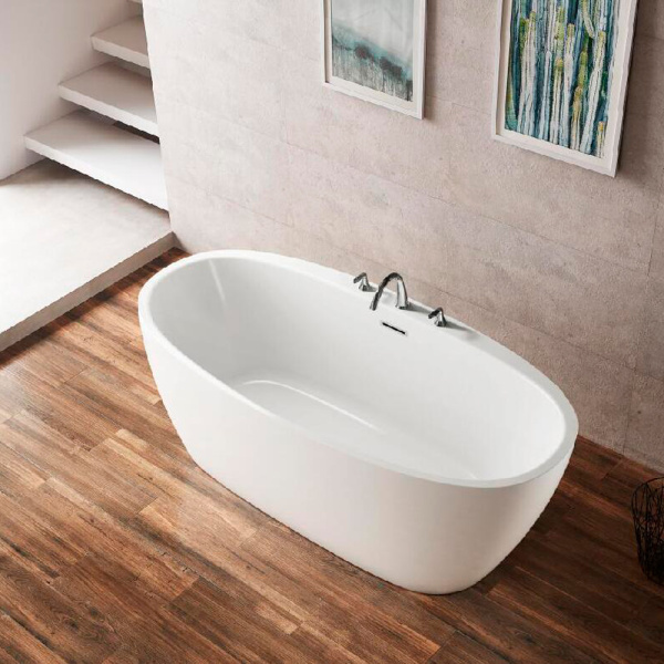 Акриловая ванна AVS Метида 150х80 белая, с донным клапаном