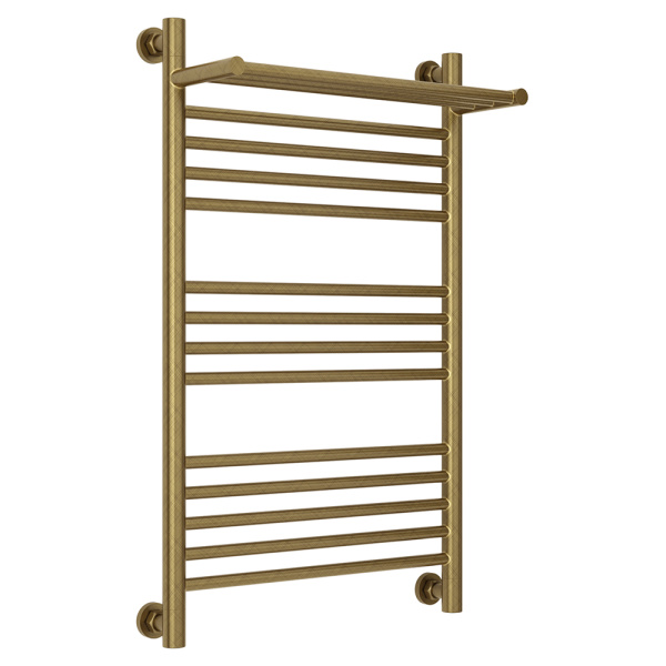 Полотенцесушитель водяной Сунержа Богема+ 50x80 с полкой, состаренная бронза