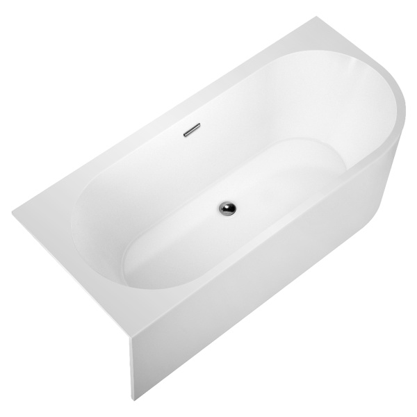 Акриловая ванна AVS Санья 180x85 L белая, с донным клапаном