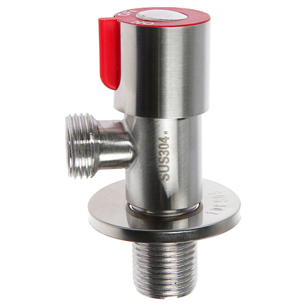 Кран угловой Accoona A473G-4 M1/2*1/2 красный Кран угловой Accoona A473G-4 M1/2*1/2 красный