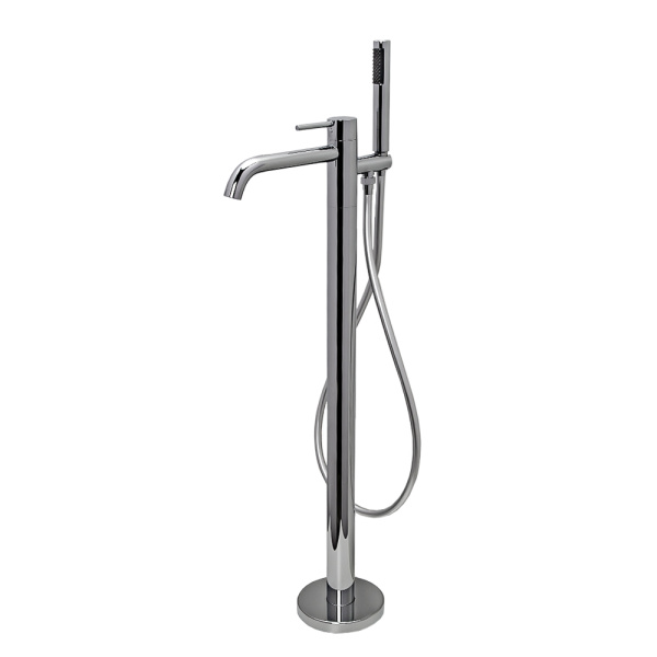 Смеситель для ванны с душем AVS Slimmer напольный, хром