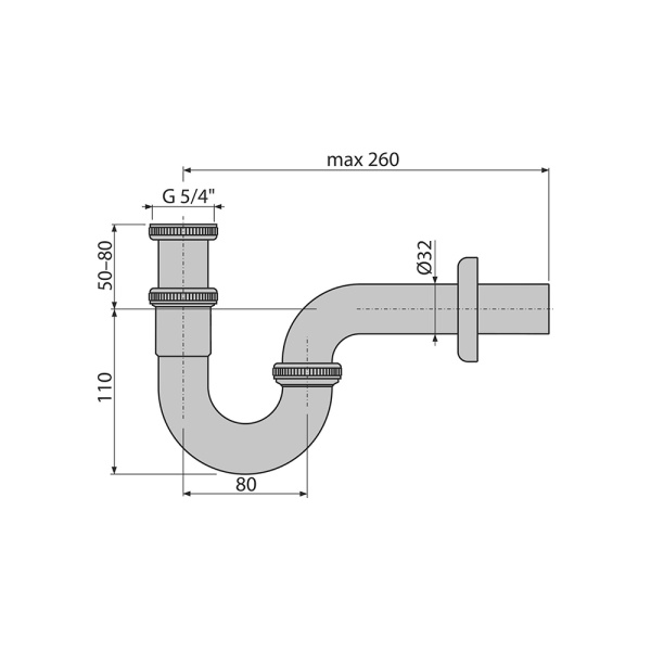 Сифон Alcaplast A432 Сифон Alcaplast A432