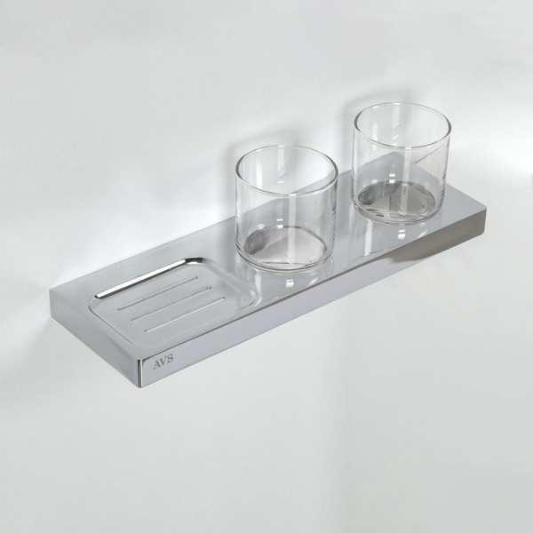 Стакан подвесной AVS AVS-S8301708 с мыльницей 2 шт.