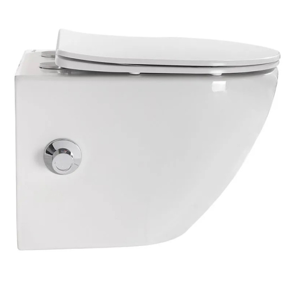 Унитаз подвесной BelBagno Uno BB3105CHR-BS/SC безободковый, белый