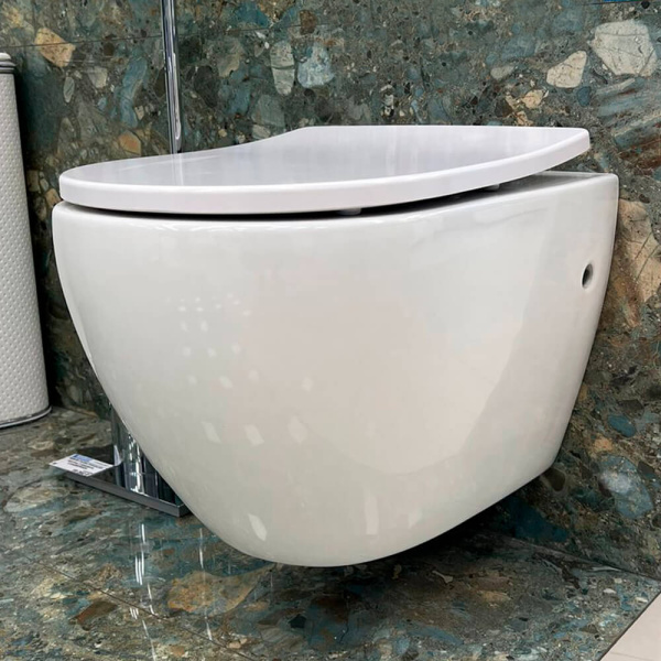 Унитаз подвесной BelBagno Sfera-R BB513CH+BB2031SC безободковый с микролифтом