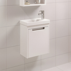 Тумба с раковиной Runo Микра 00000001078+УТ000002244 40 правая