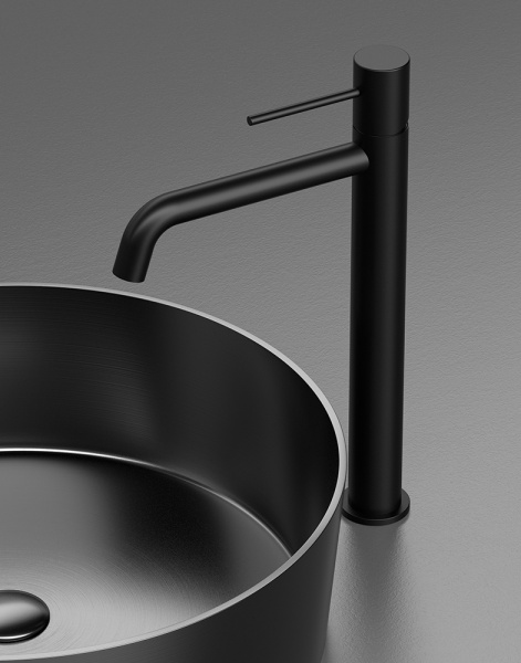 Смеситель для раковины AVS Slimmer высокий, черный матовый Смеситель для раковины AVS Slimmer высокий, черный матовый