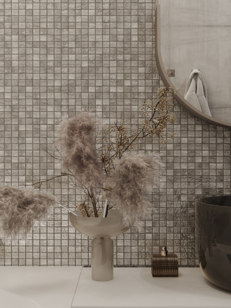 Мозаика Bonaparte Atlantis Platinum 31,5x31,5 стеклянная